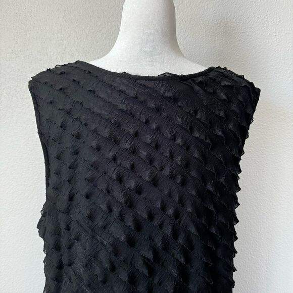 CJ Banks Black Sleeveless Dress Ruffle Party SZ 3X - Picture 6 of 16